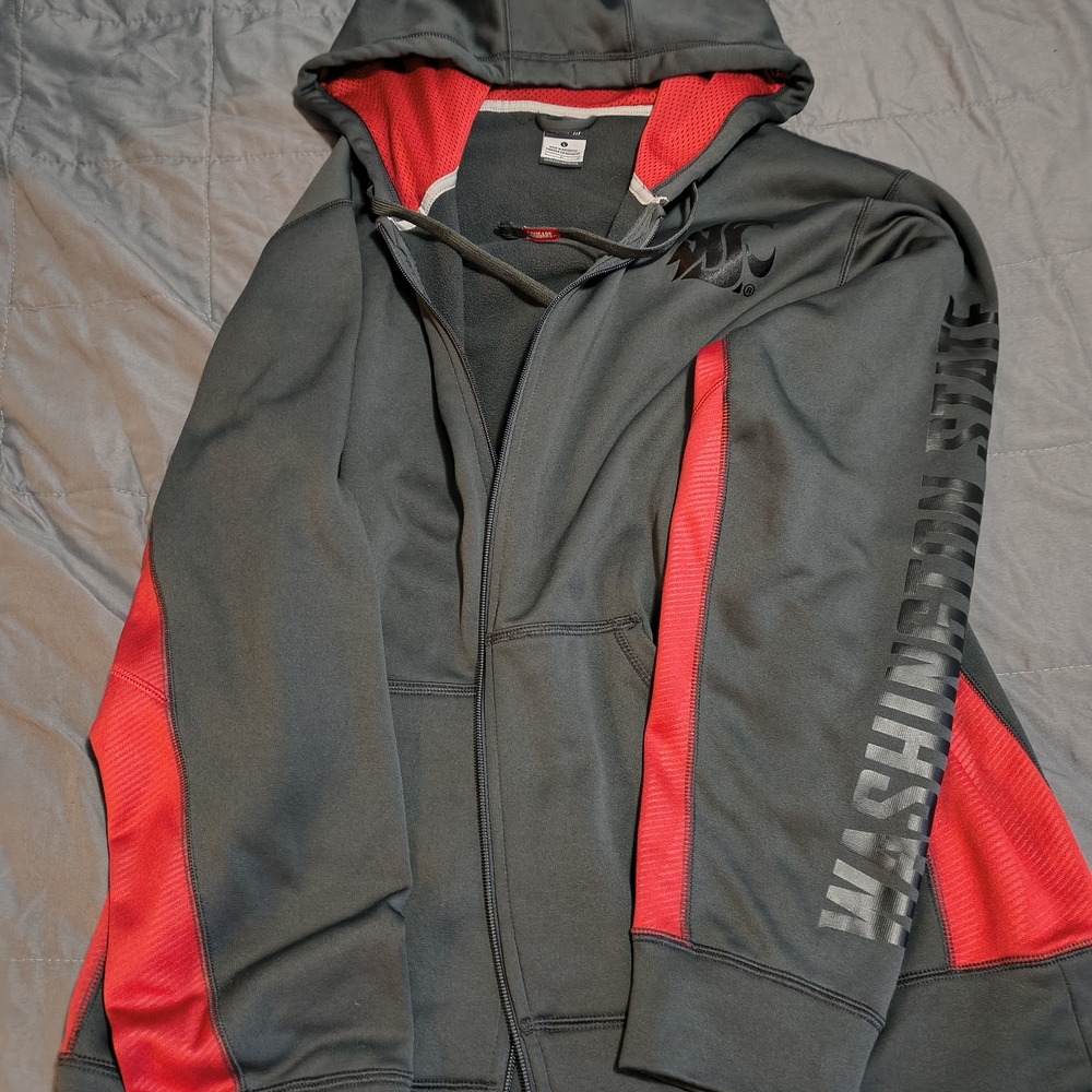 Nike Gray and Red Cougars Hoodie
